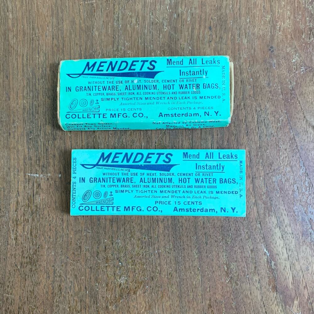 Mendents COMPLETE Vintage Cookware Leak Repair Kit Collette Manufacturing Co